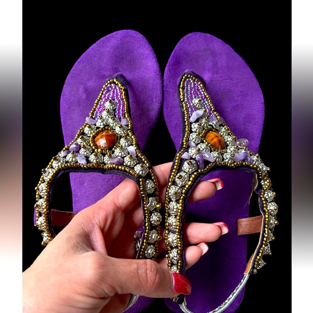 Beaded Sandals From Indonesia